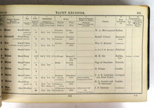 Lloyd's Register of British and Foreign Shipping. Yacht Register From 1st May, 1891, to 30th April, 1892