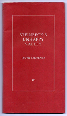 Steinbeck's Unhappy Valley: A Study of The Pastures of Heaven