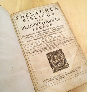 Thesaurus Biblicus seu Promptuarium Sacrum