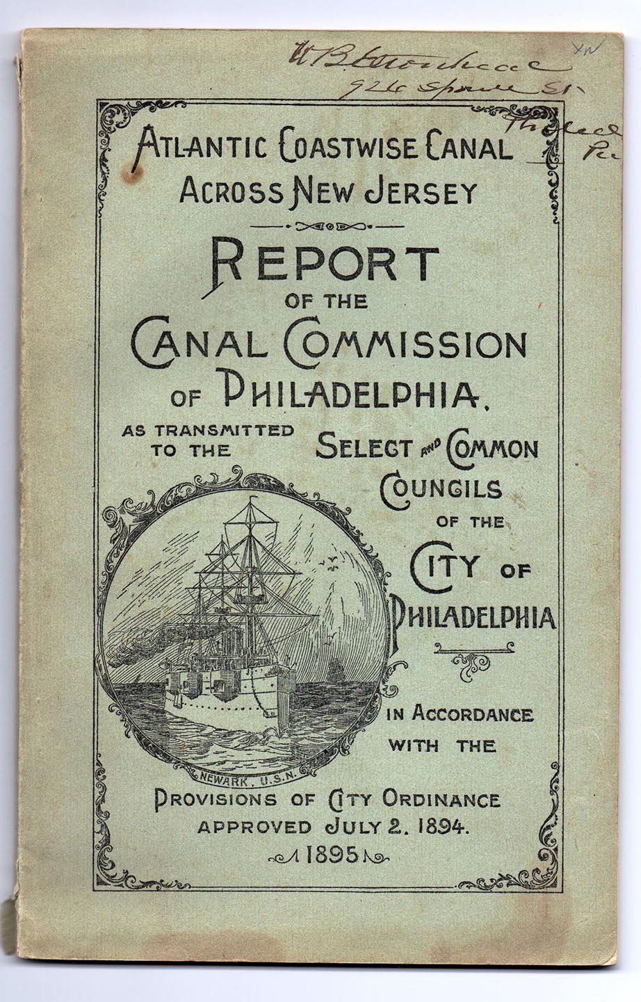 Report of the Canal Commission of Philadelphia as Transmitted to the Select and Common Councils of the City of Philadelphia