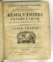 Resolutiones Pandectarum, Methodo Demonstrativa Adornatae