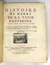 Histoire de Henry de La Tour d'Auvergne, duc de Bouillon