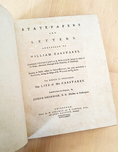 State-Papers and Letters, Addressed to William Carstares
