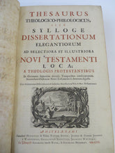 Thesaurus theologico-philologicus, sive Sylloge Dissertationum Elegantiorum ad Selectiora et Illustriora Veteris et Novi Testamenti loca