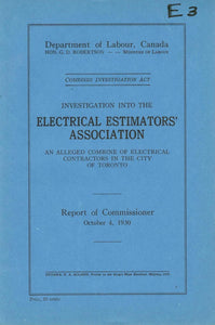 Investigation into the Electrical Estimators' Association