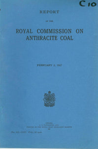Report of the Royal Commission on Anthracite Coal