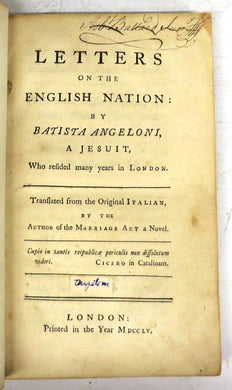 Letters on the English Nation