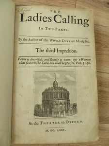 The Ladies Calling. In Two Parts