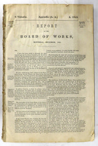 Report of the Board of Works, Montreal, December, 1844