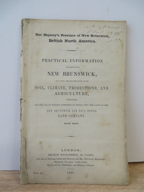 Practical Information Respecting New Brunswick