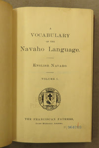 A Vocabulary of the Navaho Language