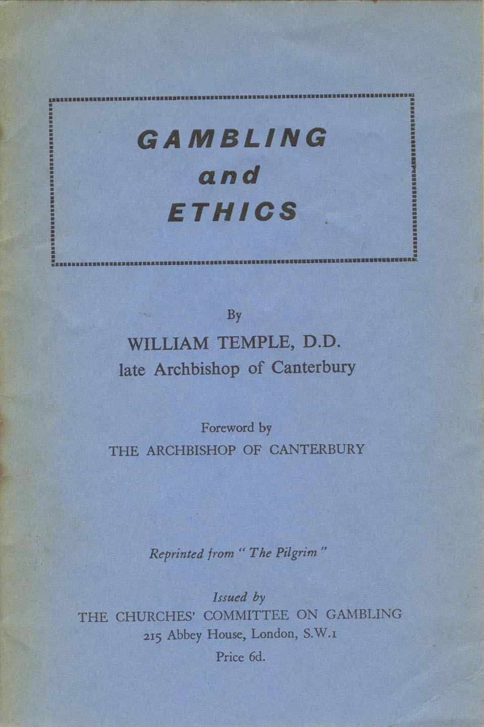 Gambling and Ethics