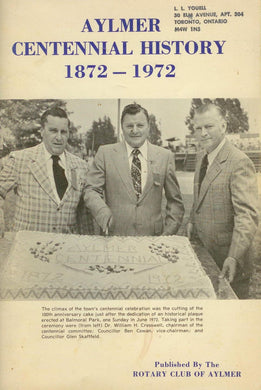 Aylmer Centennial History 1872-1972