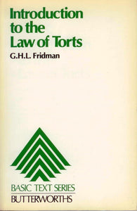 Introduction to the Law of Torts