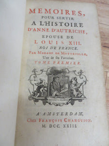 Memoires, pour servir a L'Histoire d'Anne d'Autriche, Epouse de Louis XIII, Roi de France