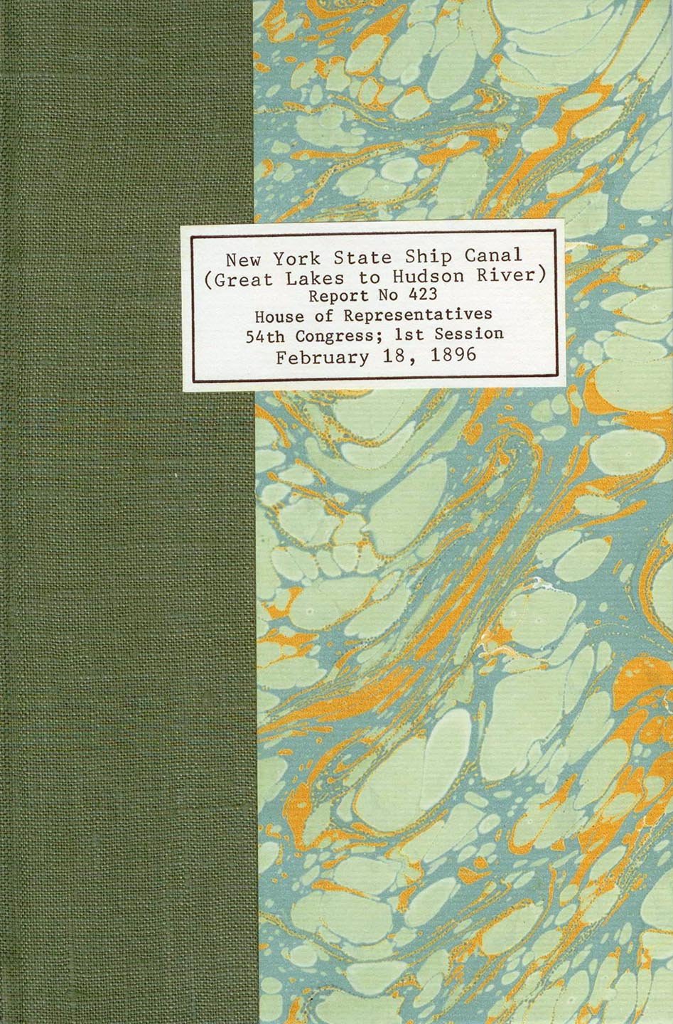 Report on Ship Canal From the Great Lakes to the Navigable Waters of the Hudson River