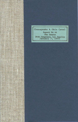 Message From The President of the United States, on the Subject of surrendering to the State of Maryland the stock held by the United States in the Chesapeake and Ohio Canal Company