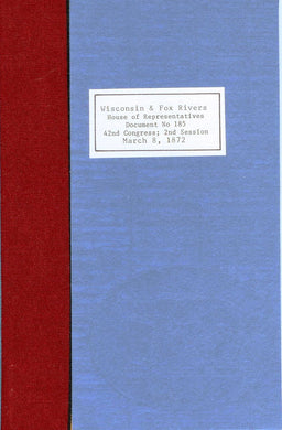 Letter From The Secretary of War, Transmitting A copy of the report of arbitrators for the improvement of water-communication between the Mississippi River and Lake Michigan, by the Wisconsin and Fox Rivers