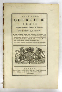 An Act for the Encouragement of the Fisheries carried on from Great Britain, Ireland, and the British Dominions in Europe