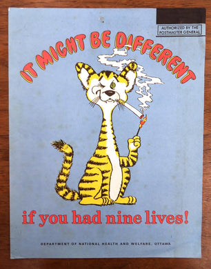 Feline anti-smoking poster