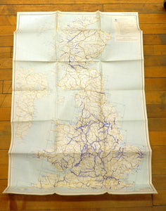 WWII German map of Britain's canal and waterways network