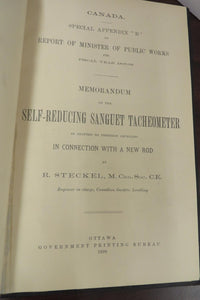 Memorandum on the Self-Reducing Sanguet Tacheometer as Adapted to Precision Levelling in Connection With a New Rod