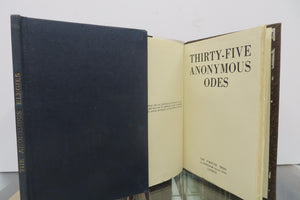 Thirty-five Anonymous Odes; The Anonymous Elegies and Other Poems