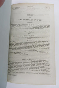 Report from the Secretary of War, Transmitting, In compliance with a resolution of the Senate, copies of reports, plans, and estimates for the improvement of the Neenah, Wiskonsin, and Rock rivers