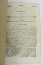 Documents Relating To the transfer to the State of Maryland of the stock in the Chesapeake and Ohio Canal Company, standing in the name of the United States