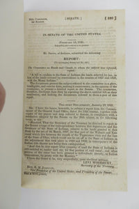 Report from the Committee on Roads and Canals. A bill to confirm to the State of Indiana the lands selected by her, in lieu of the lands covered by reservations in the treaties of 1837 and 1839, with the Miami Indians
