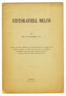 Surveyor-General Holland