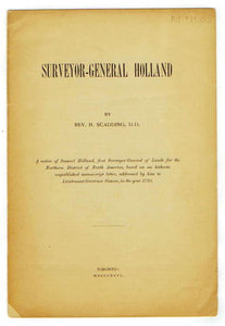 Surveyor-General Holland