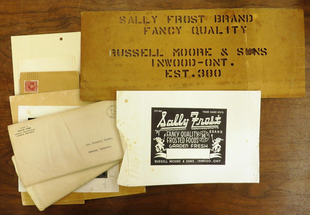 Russell Moore & Sons documents from Inwood, Lambton County, Ontario