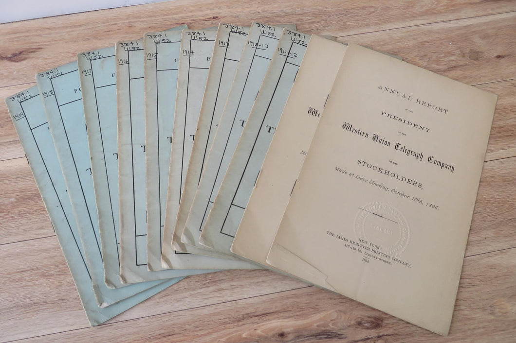 Annual Reports of the Western Union Telegraph Company