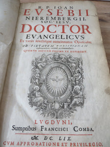 R.P. Ioan Eusebii Nierembergii, Soc. Iesu , Doctor Evangelicus.
