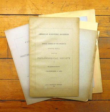 7 pamphlets by Asaph Hall