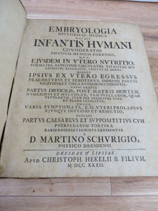 Embryologia historico-medica hoc est Infantis Humani consideratio physico-medico-forensis