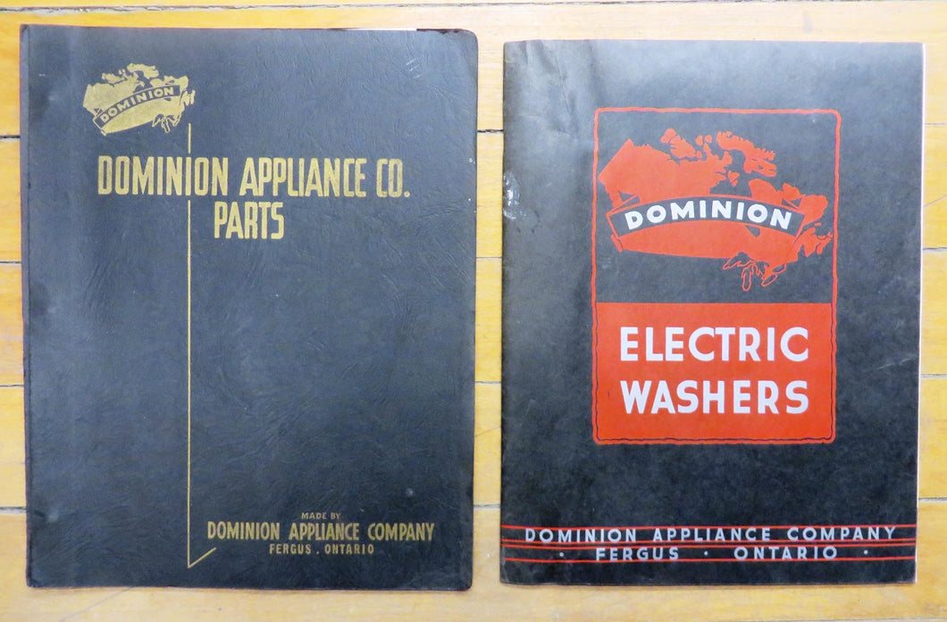 Dominion Appliance Company washer catalogues