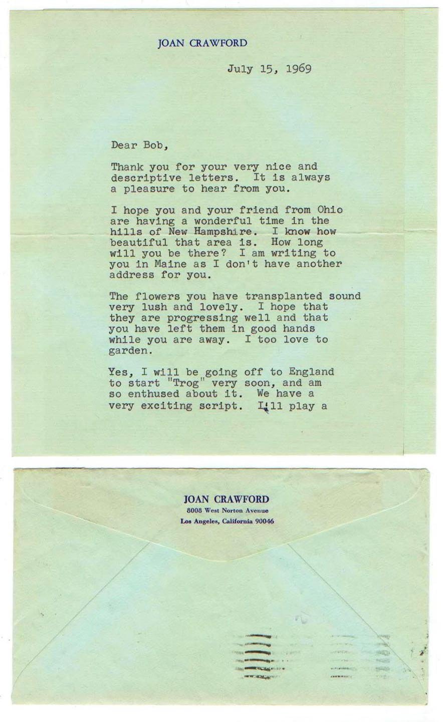 Letter to Robert Jean. July 15, 1969