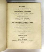 Journal of a Voyage for the Discovery of a North-West Passage from Atlantic to Pacific; Performed in the Years 1819-20, in His Majesty's Ships Hecla and Griper, under the Orders of William Edward Parry, R.N., F.R.S., and Commander of the Expedition