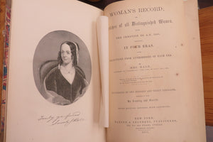 Woman's Record; Or, Sketches of all Distinguished Women, From the Creation to A.D. 1868.