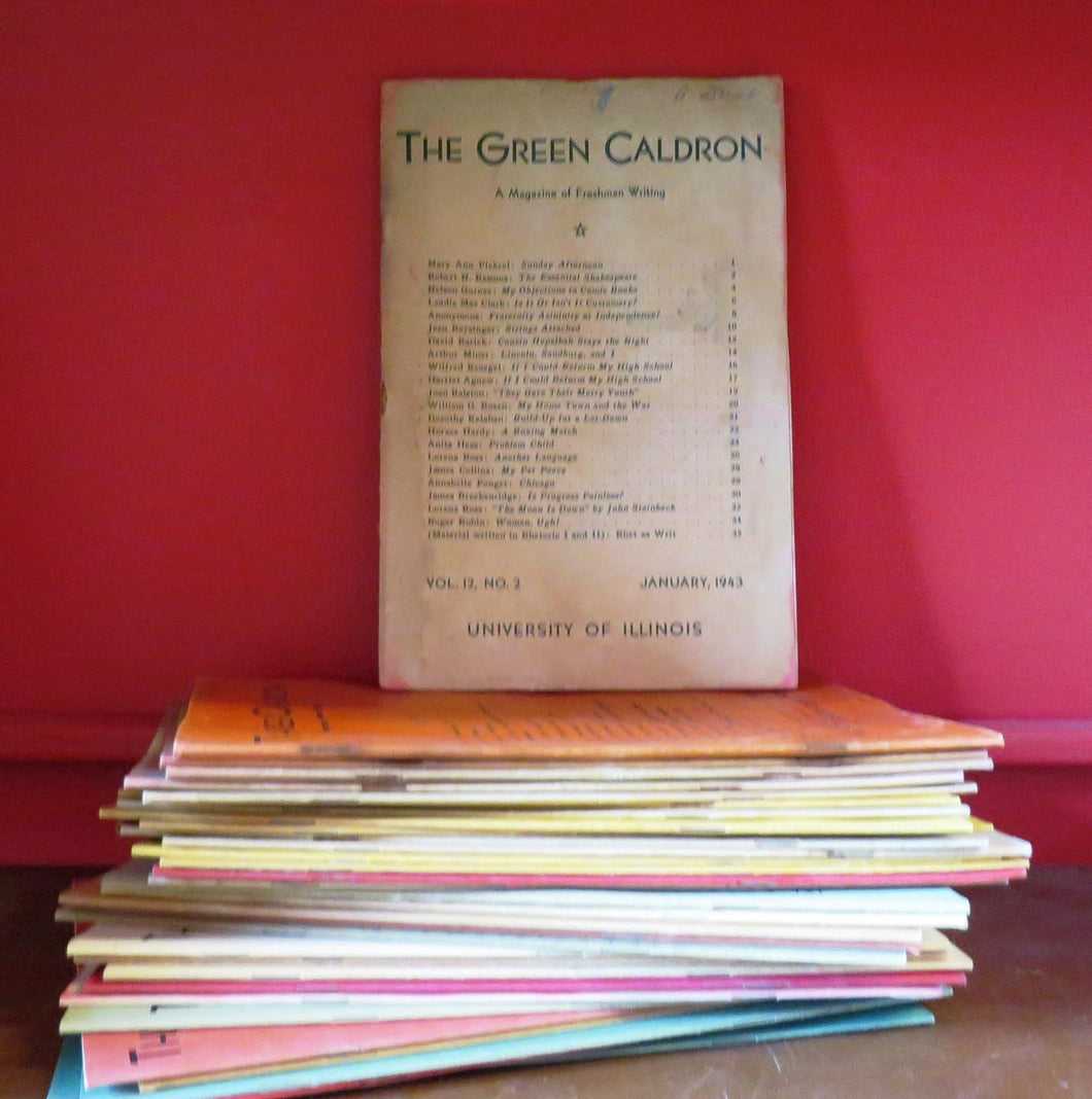 The Green Caldron. A Magazine of Freshman Writing. 1943-1960