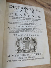 Dictionnaire Italien et Francois