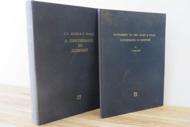 A Concordance to Euripides; Supplement to the Allen & Italie Concordance to Euripides (2 volumes)