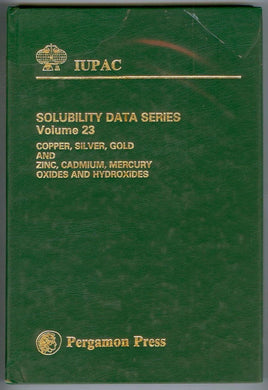 Copper, Silver, Gold and Zinc, Cadmium, Mercury Oxides and Hydroxides