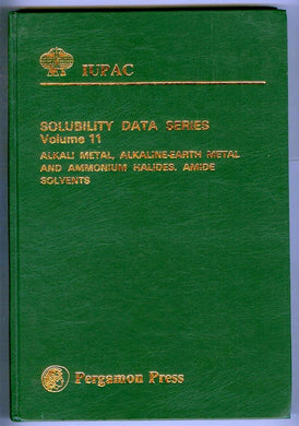 Alkali Metal, Alkaline-Earth Metal and Ammonium Halides. Amide Solvents
