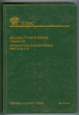 Metals in Liquid Alkali Metals Part II: Co to Bi