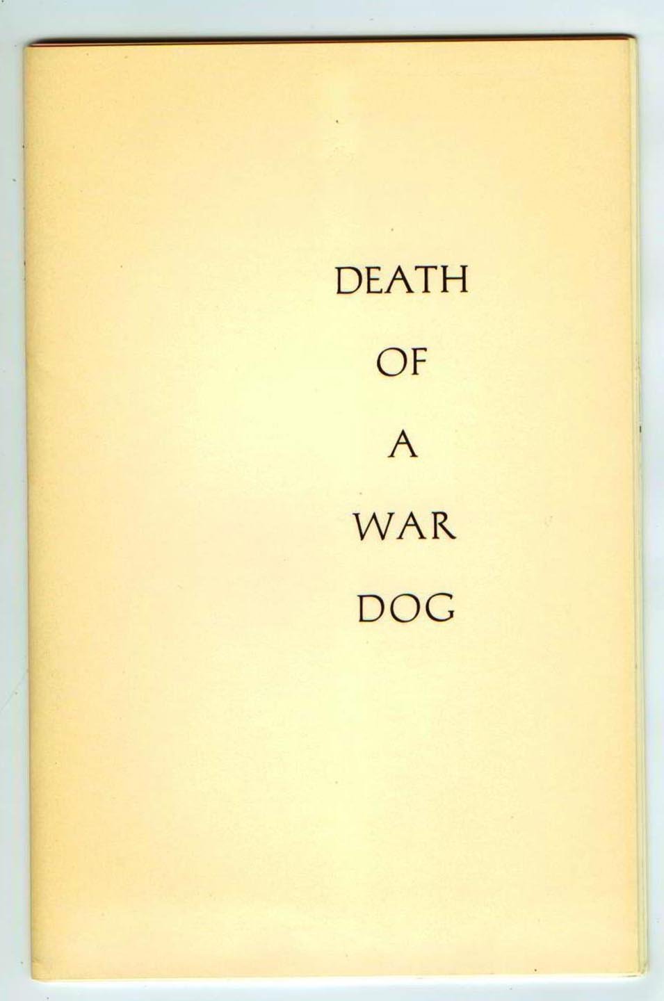 Death of a War Dog and Other Poems