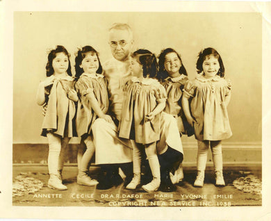 Dionne Quintuplets publicity photo 1938