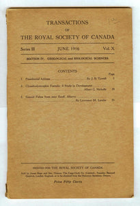 Transactions of the Royal Society of Canada June 1916